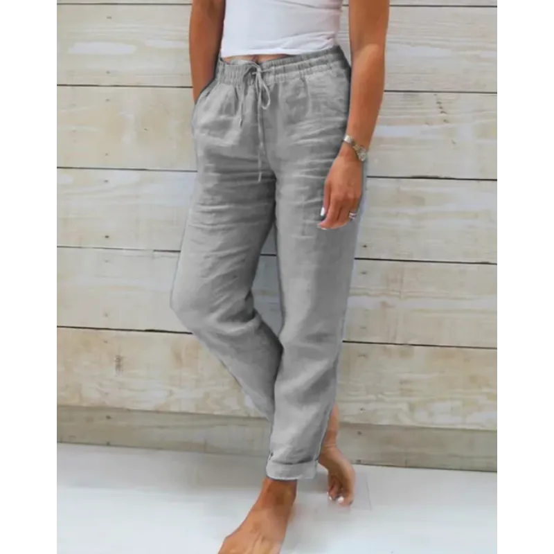 Women's Trousers - Lightweight Linen Comfort - view 4