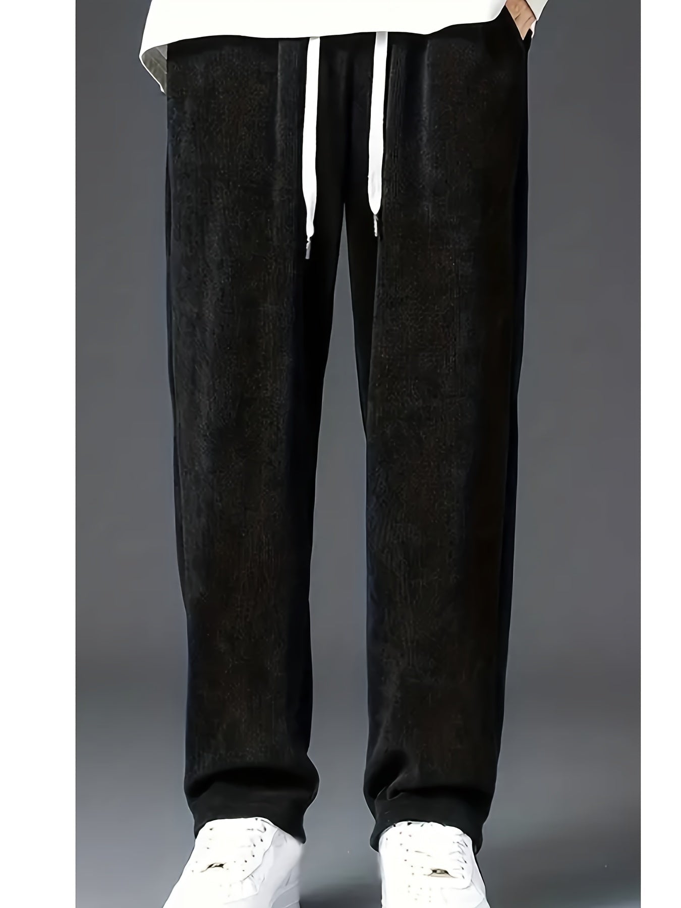 Men's Casual Corduroy Joggers - product view | SAINT DOR