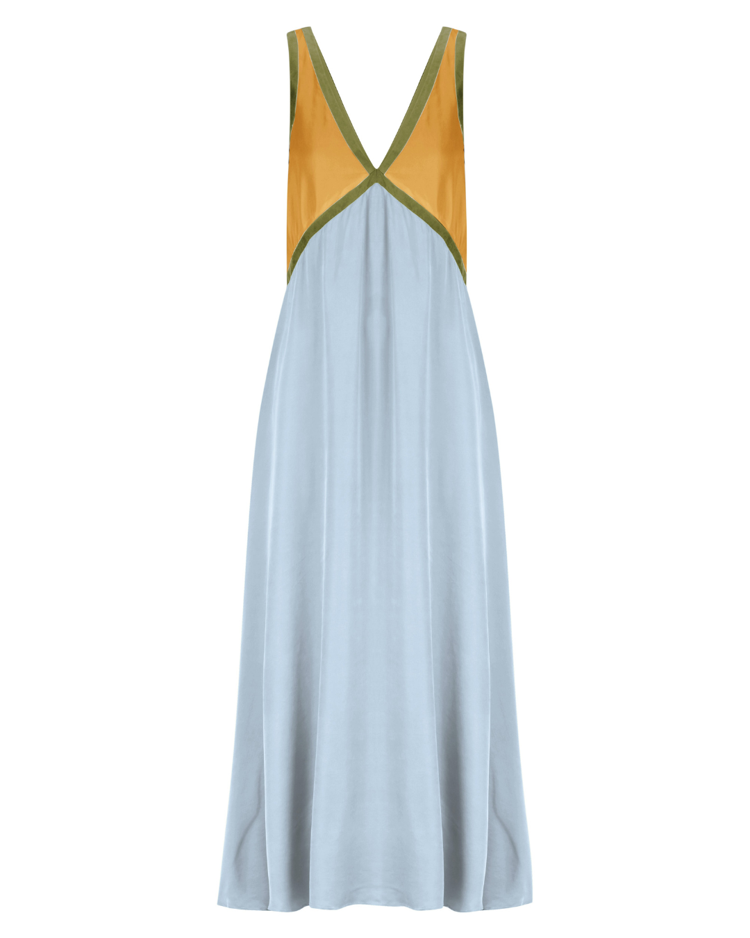 Women's Satin Dress – Contrast Detail Elegant Everyday – view 14
