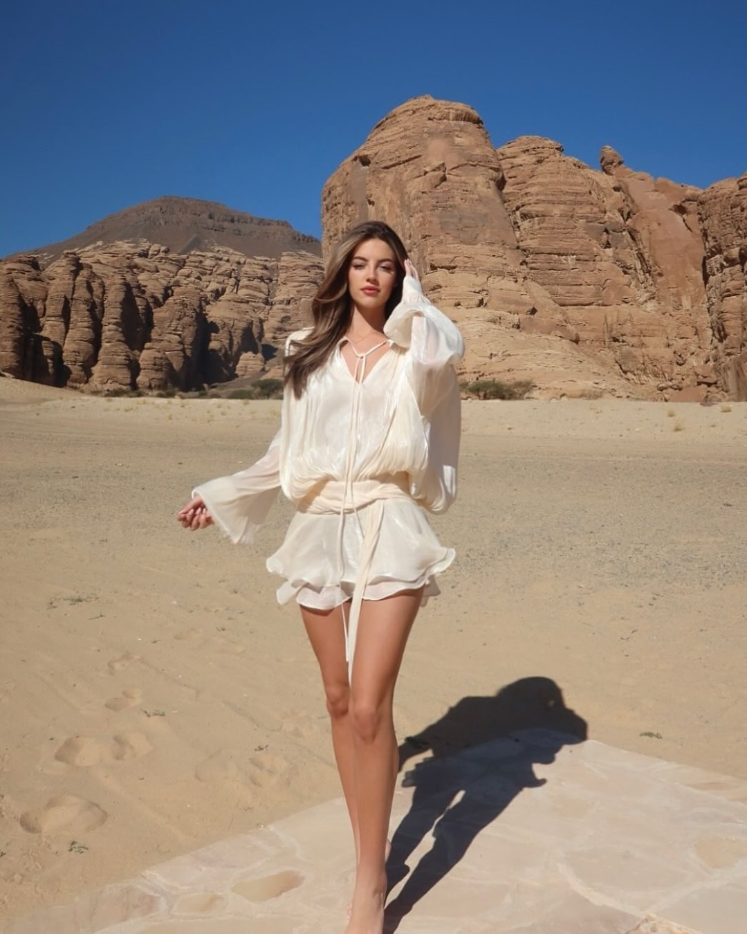Women's Pleated Ruffle Mini Dress – Elegant Feminine Evening – alternative view