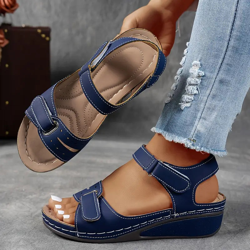 Women's Sandals - Orthopedic Sandals with Wedge Heel in Brown (almost sold out)