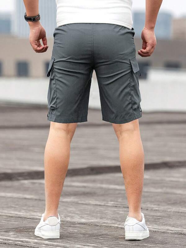 Men's Cargo Shorts – Slim Fit & Breathable – Modern Design for Leisure - side view