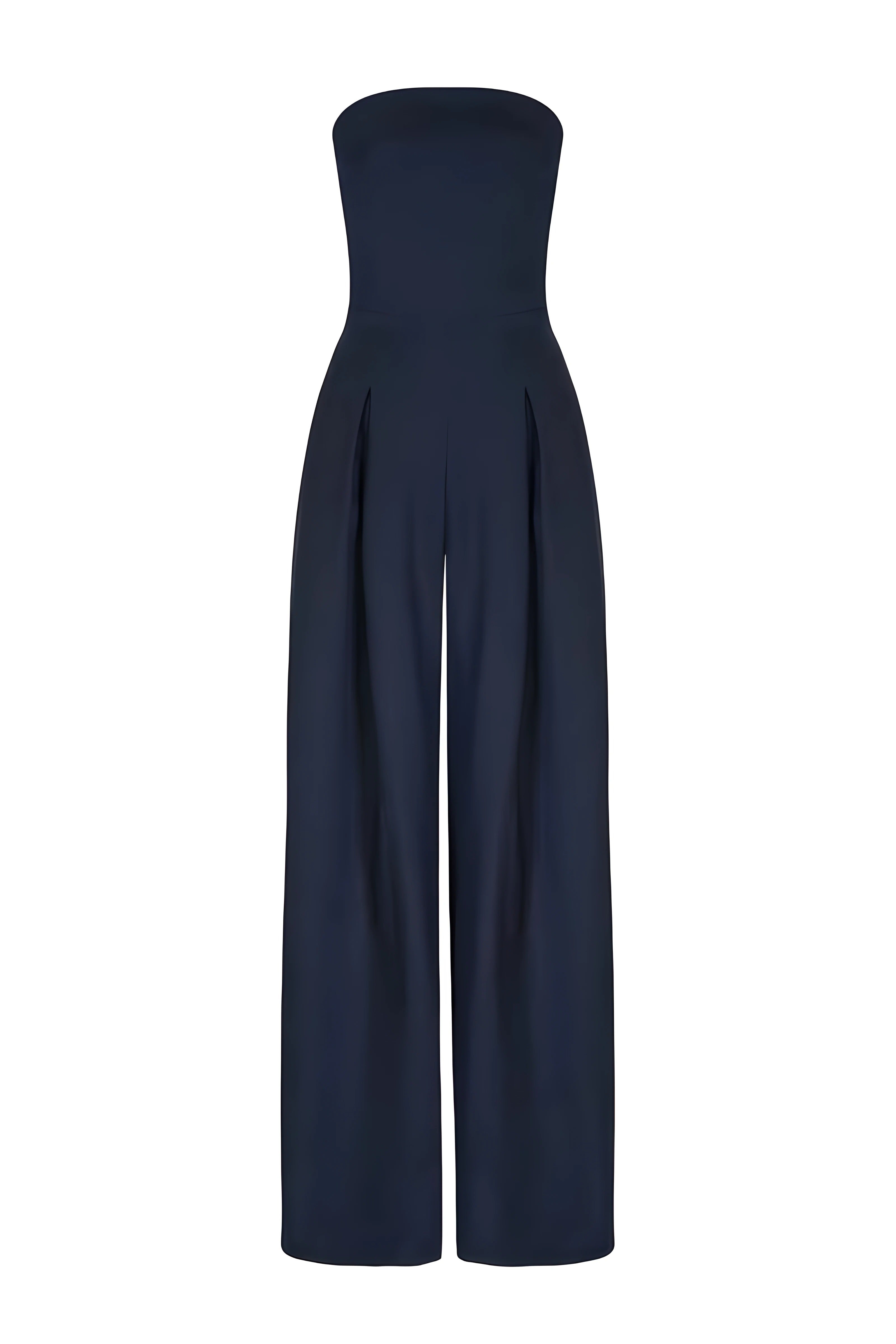 Women's Off-Shoulder Elegant Jumpsuit – Lightweight Style – back view