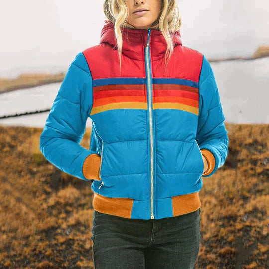 Women's Top - Plush Coat in Donkerblauw