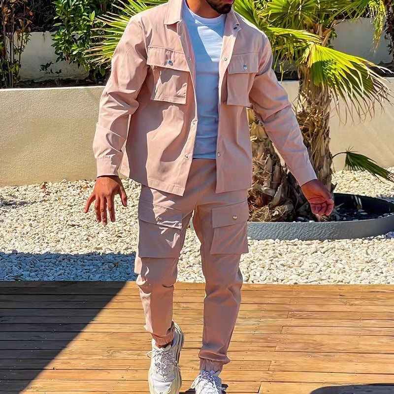 Men's Two-Piece Set - Cargo Street Style - view 4