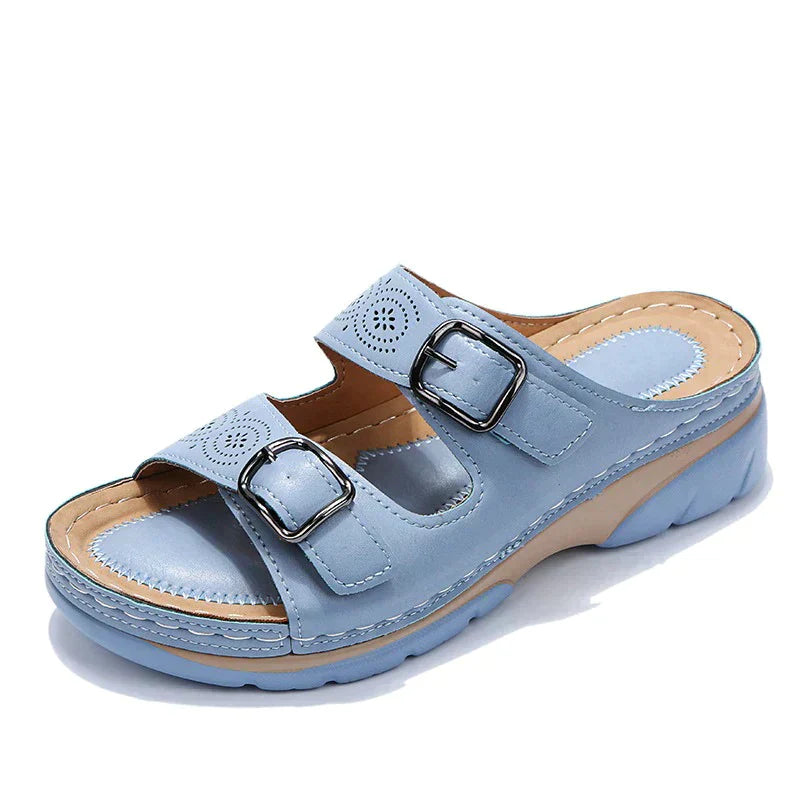 Women's orthopaedic arch support sandals – Saint Dor UK – pair view