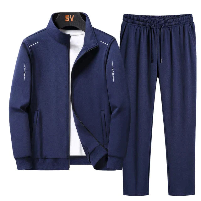 Men's Two-Piece Set - Autumn Tracksuit in Grijs