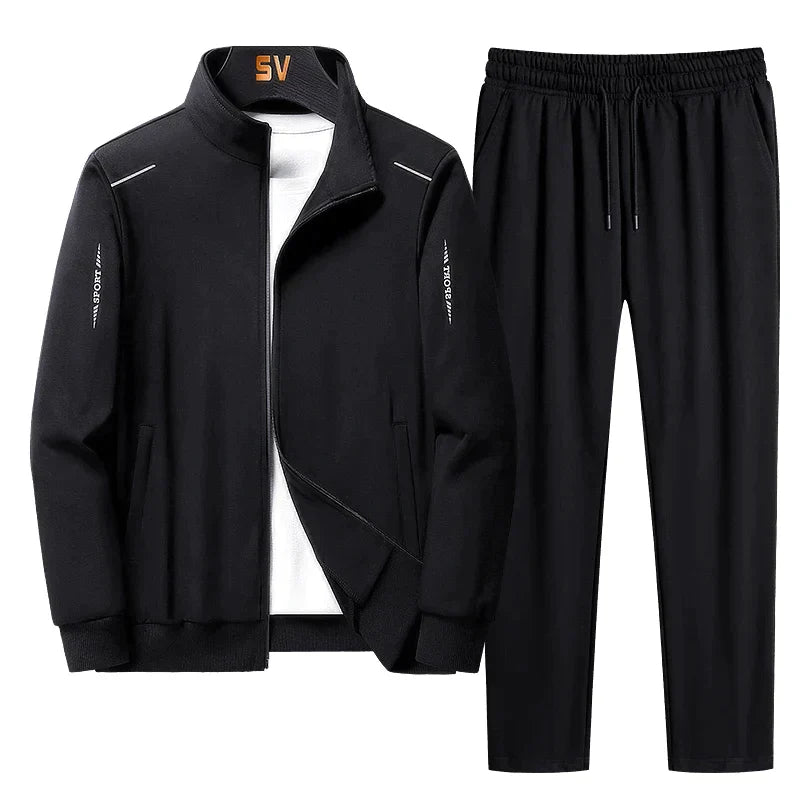Men's Two-Piece Set - Autumn Tracksuit in Donkerblauw