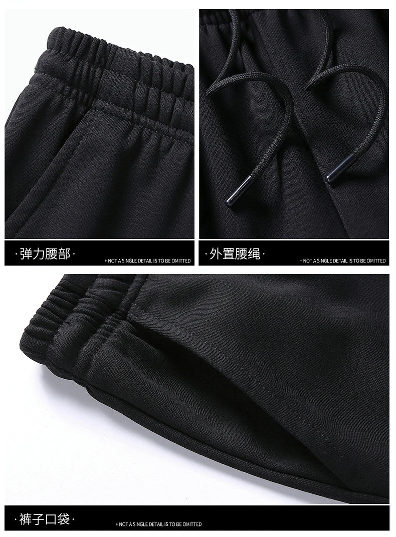 Men's Two-Piece Set - Autumn Tracksuit in Zwart