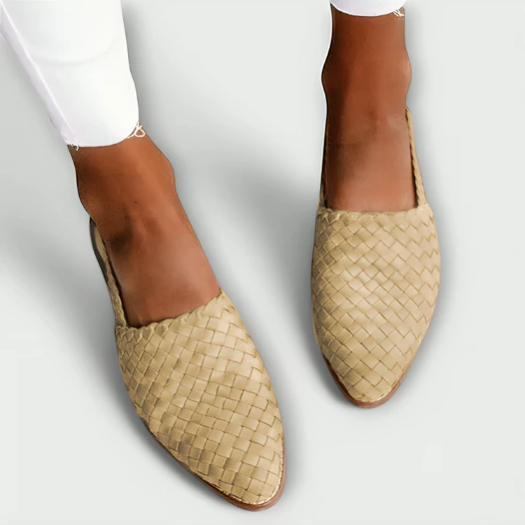 Braided Slingback Flat Loafers — view 8