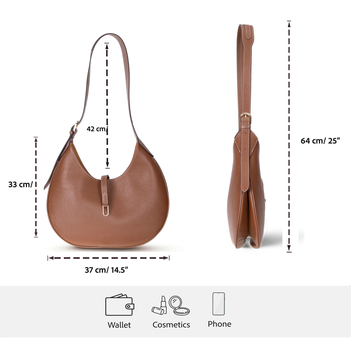 Women's Leather Bag – Full-grain leather – view 20