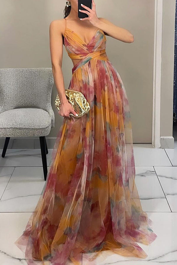 Women's Floral Print Maxi Dress – Lightweight Summer Style – lifestyle shot