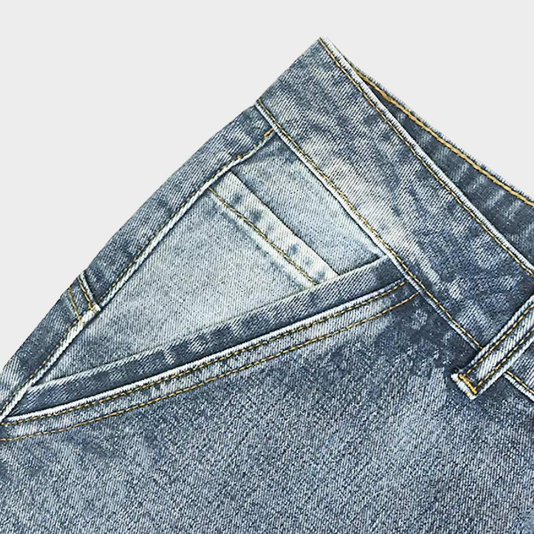 Men's Classic Denim Jeans - back view | SAINT DOR