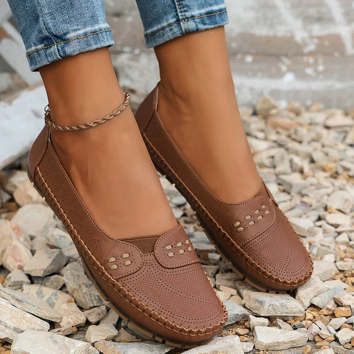 Women's Shoes - Stylish Orthopedic Shoes in Coffee