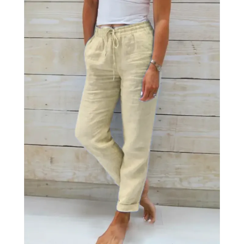 Women's Trousers - Lightweight Linen Comfort - view 5
