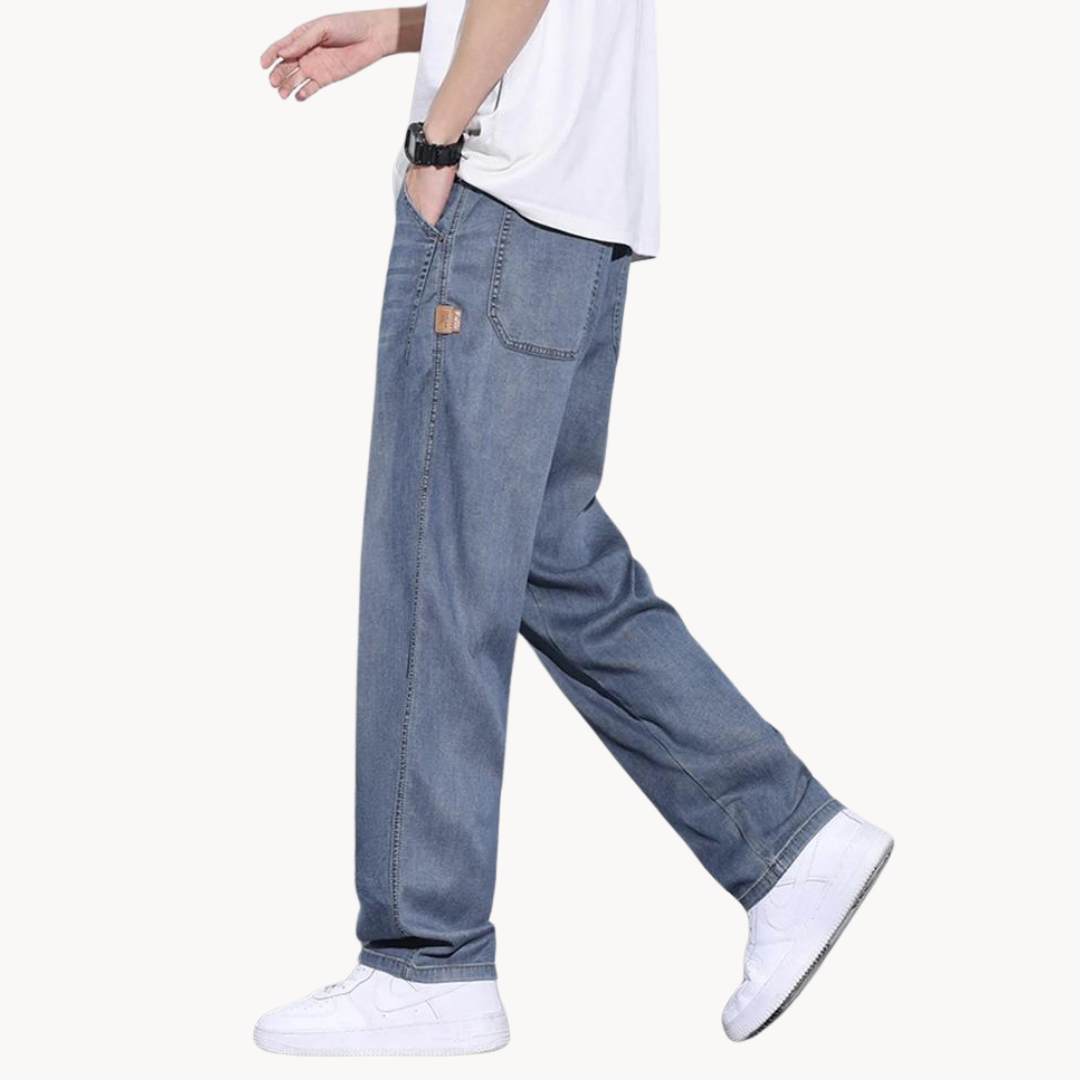 Men's Lightweight Denim Jeans - lifestyle view | SAINT DOR