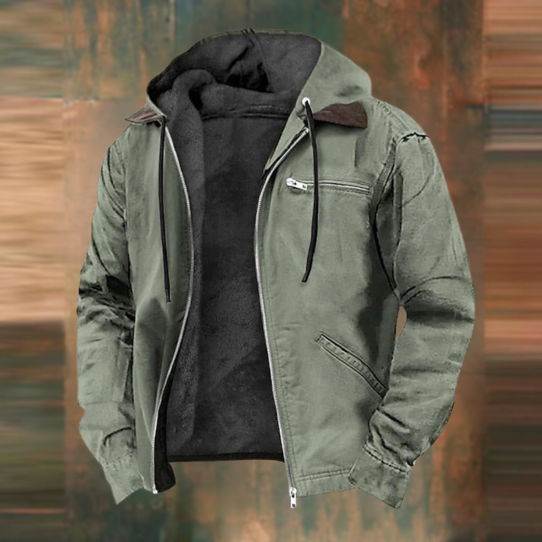 Men's Waterproof Winter Jackett - with Fleece-Innenfutter - side view