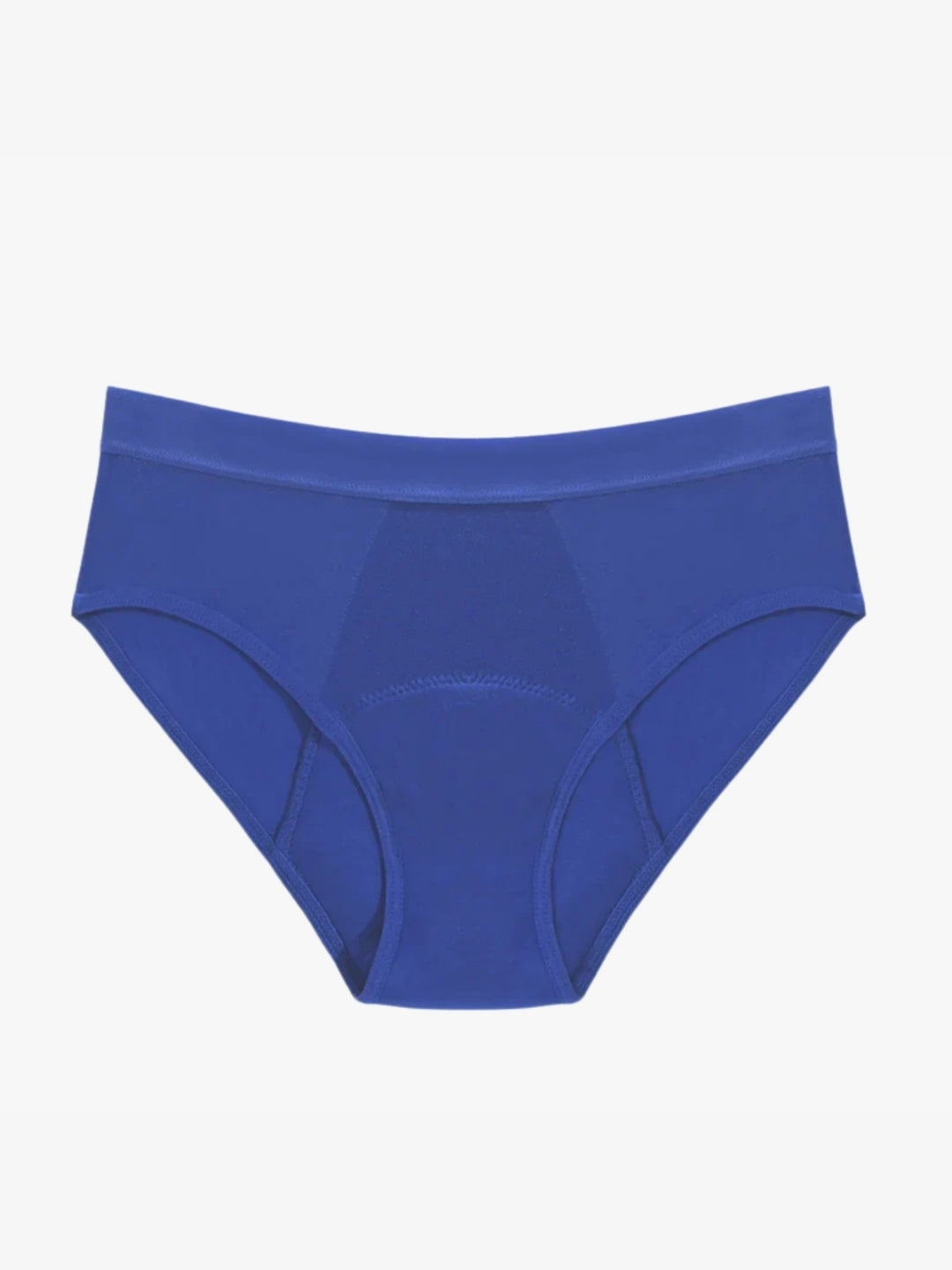 Period pants mid rise brief knickers reusable washable absorbent leakproof blue
