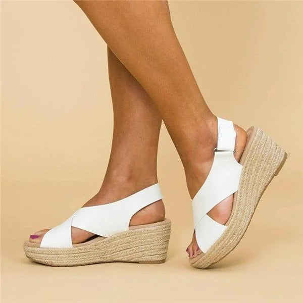Women's Sandals - Orthopedic Cushioned Sandals in White