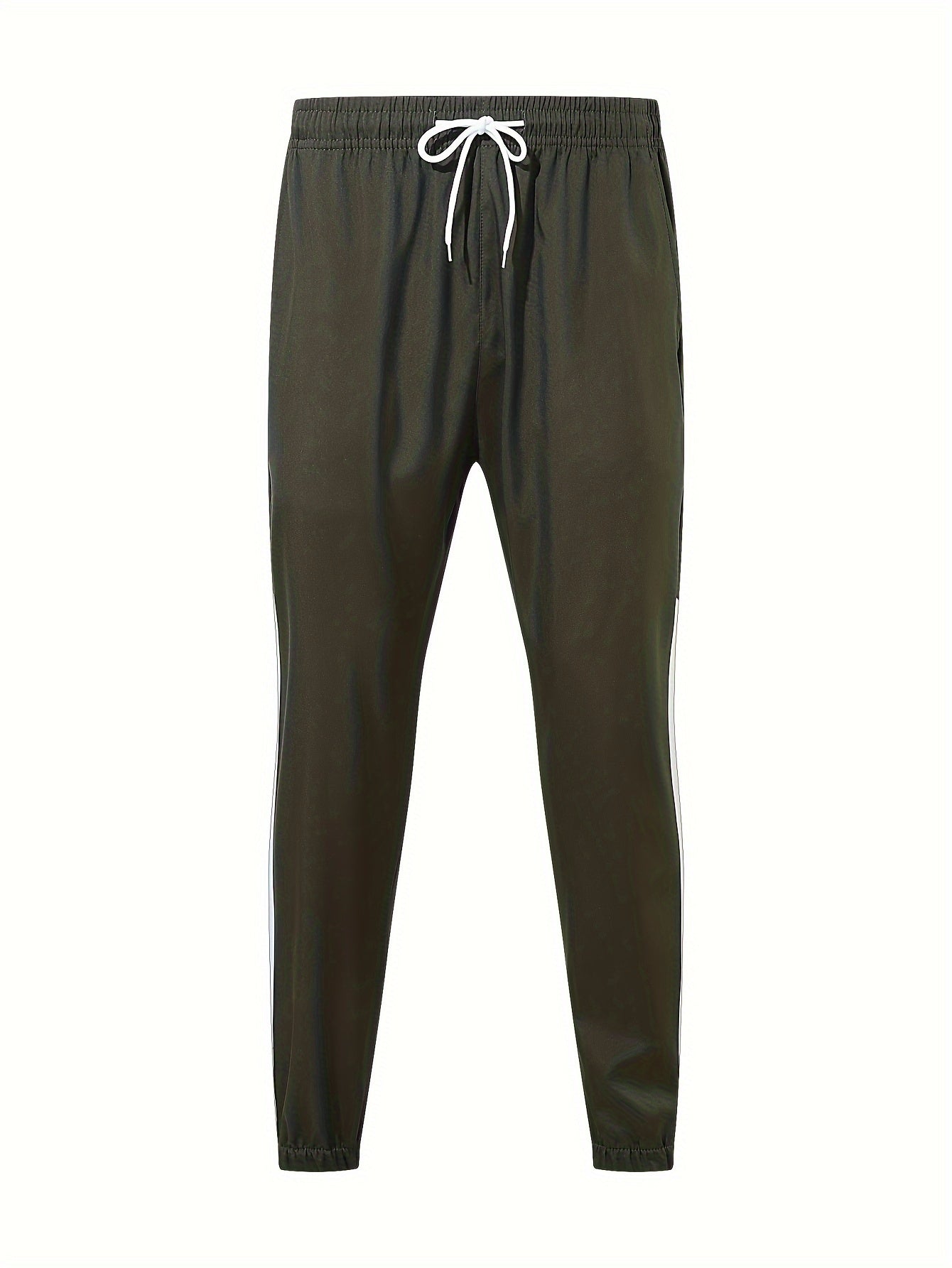 Men's Waterproof Two-Tone Tracksuit - Hooded Sport Set with Zip — back view