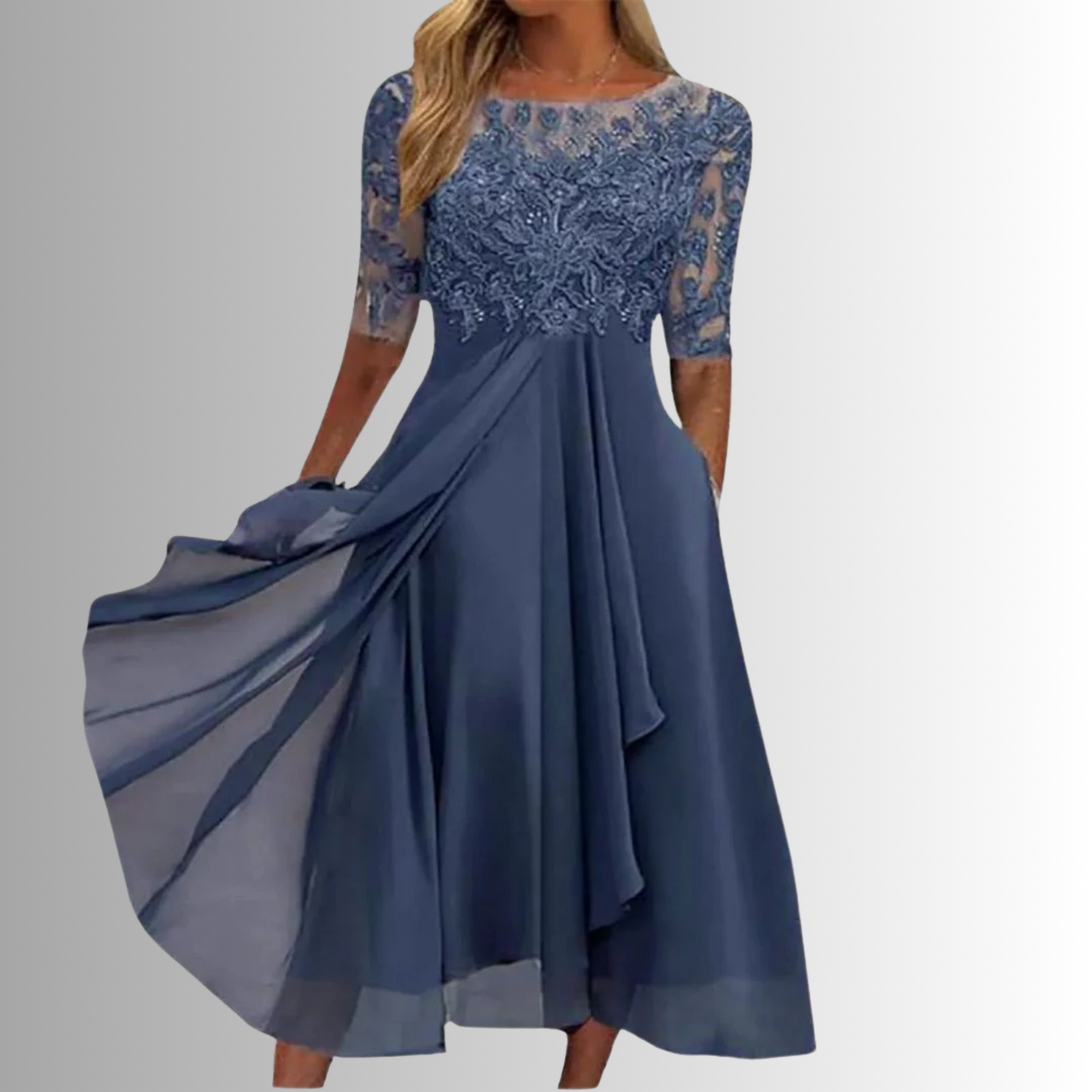 Women's Elegant Lace Dress - Timeless & Feminine