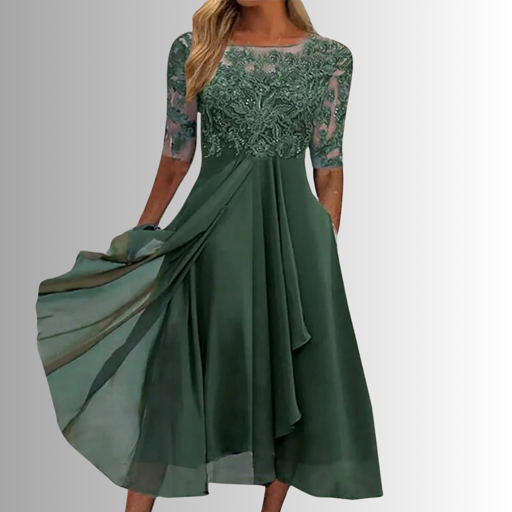 Women's Dress - Timeless & Feminine in Cream
