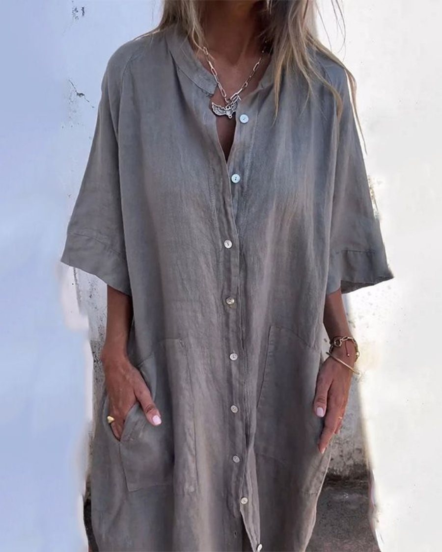 Women's Dress - Boho Shirt Dress
