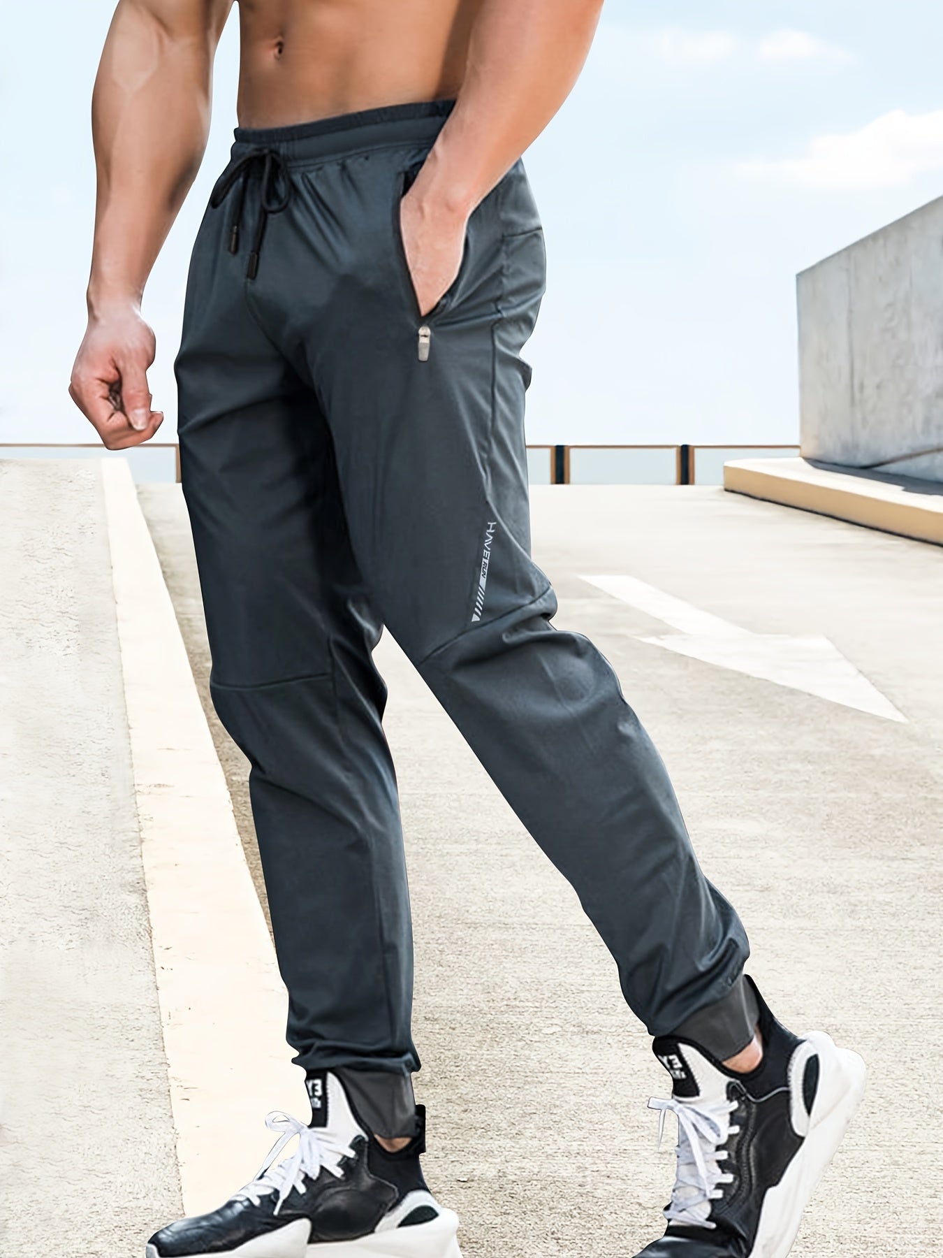 Men's High-Stretch Joggers - product view | SAINT DOR