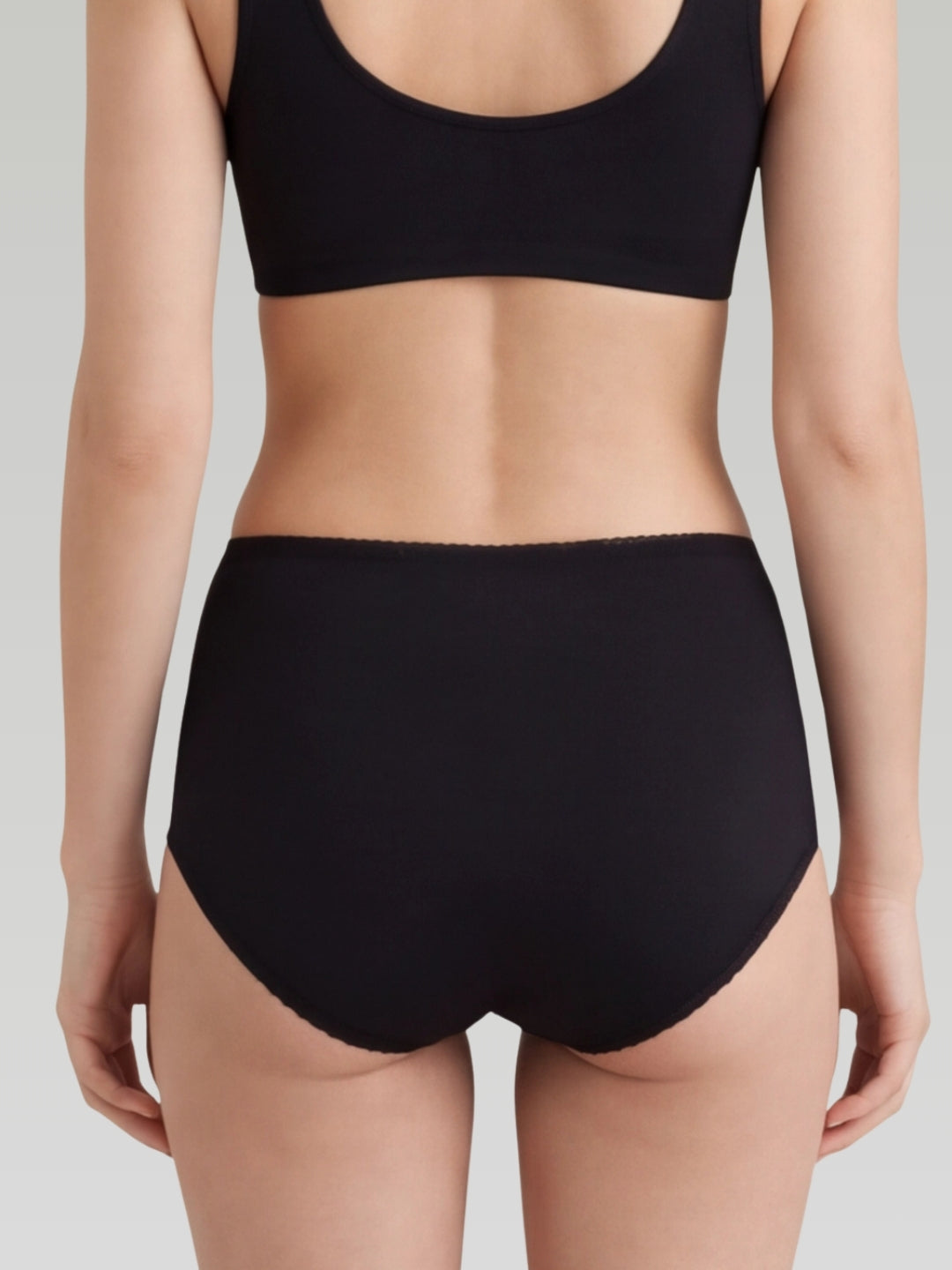 Period pants high waisted brief leopard print reusable washable absorbent