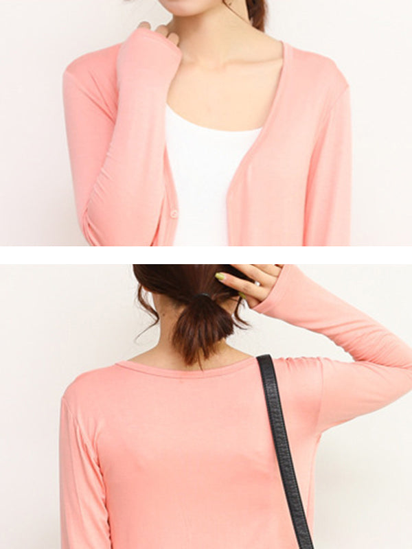 Light longline cardigan hanging open with dropped shoulders