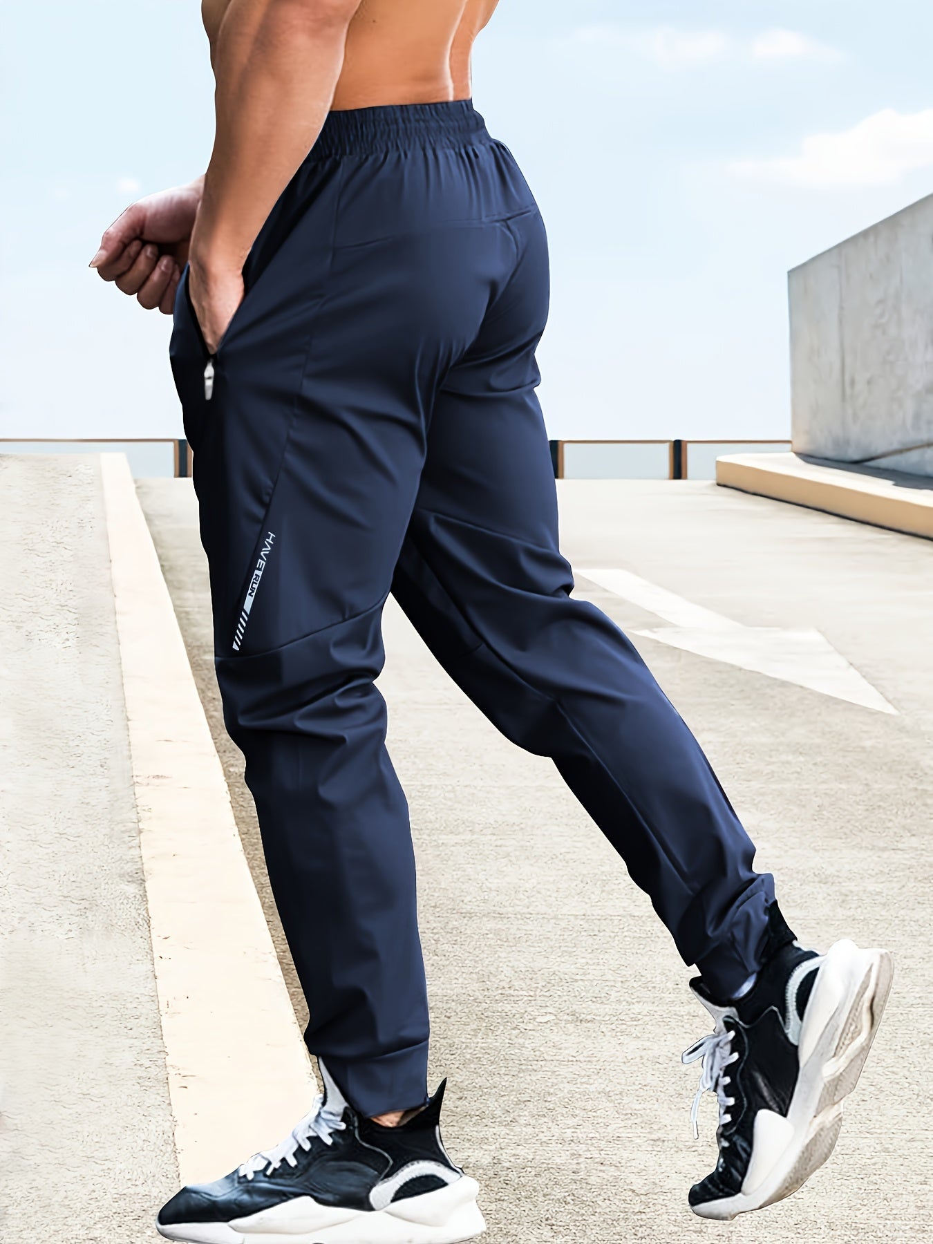 Men's High-Stretch Joggers - product view | SAINT DOR