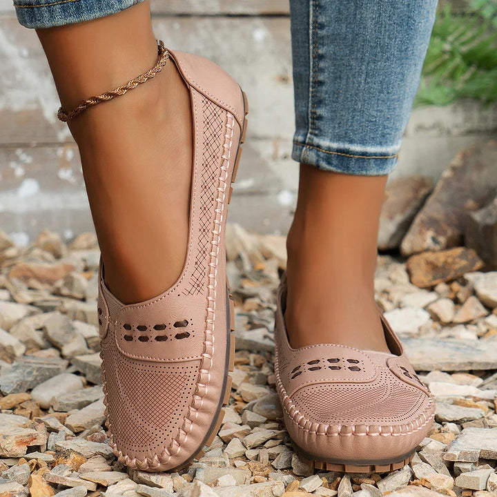 Women's Shoes - Stylish Orthopedic Shoes in Light Pink