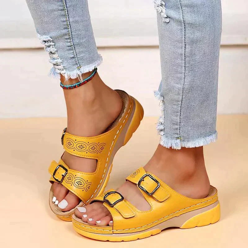 Women's orthopaedic arch support sandals – Saint Dor UK – side view