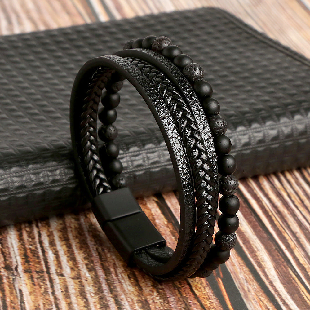 Bracelet - Layered Leather Set - view 2