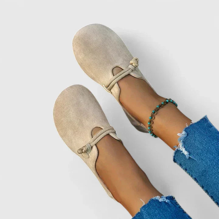 Women's Loafers - Orthopedic Loafers in Beige