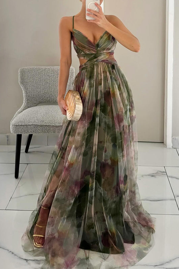 Women's Floral Print Maxi Dress – Lightweight Summer Style – alternative view