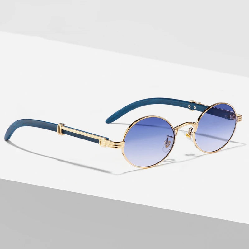 Women's LuxeGaze Vintage Oval Sunglasses – lifestyle shot