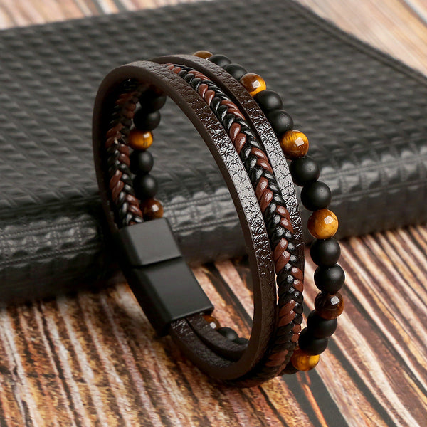 Bracelet - Layered Leather Set - view 1