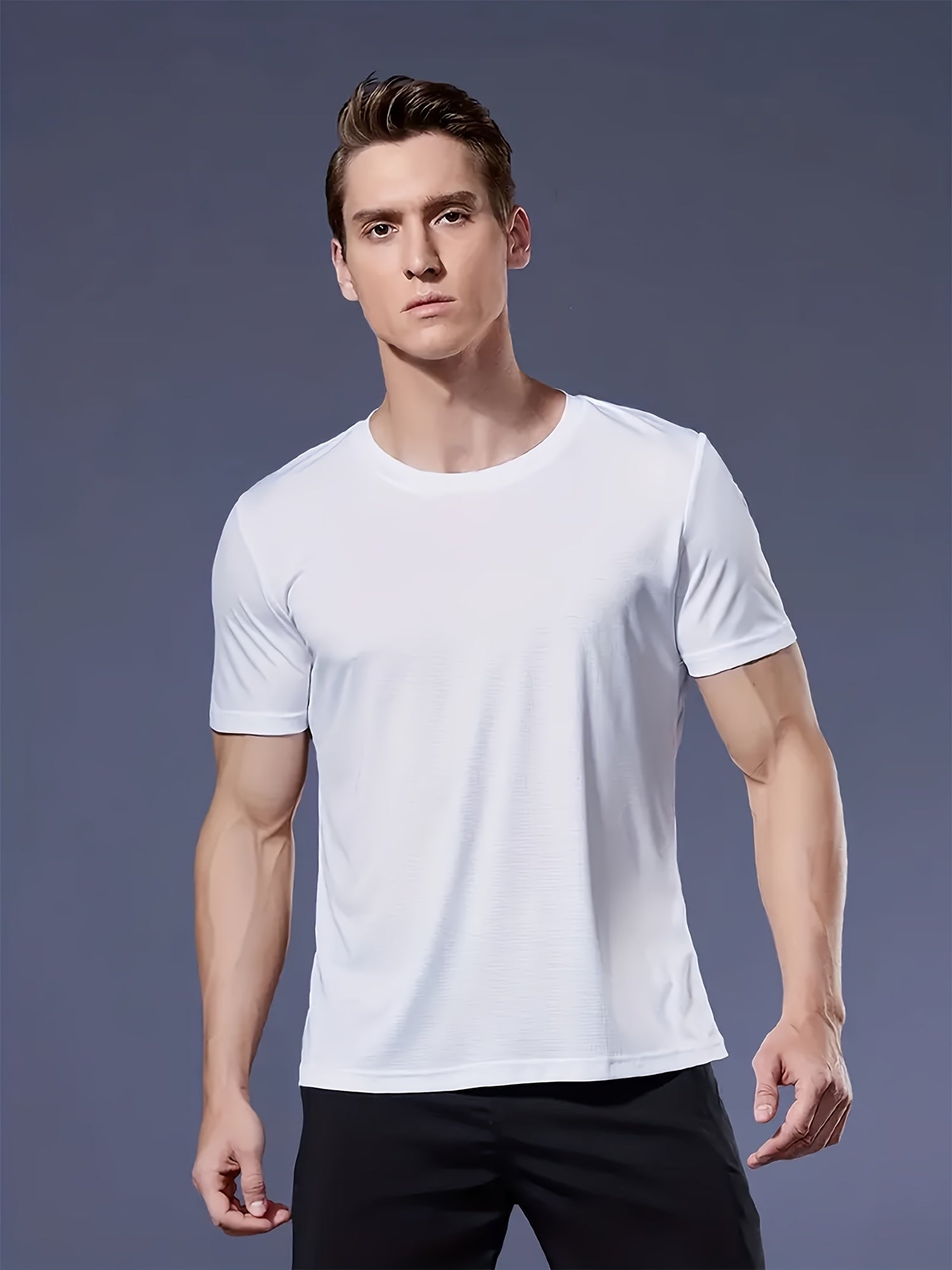 Men's 6-Pack Quick-Dry Sports T-Shirts – Atmungsaktive Fitnessoberteil - detail view