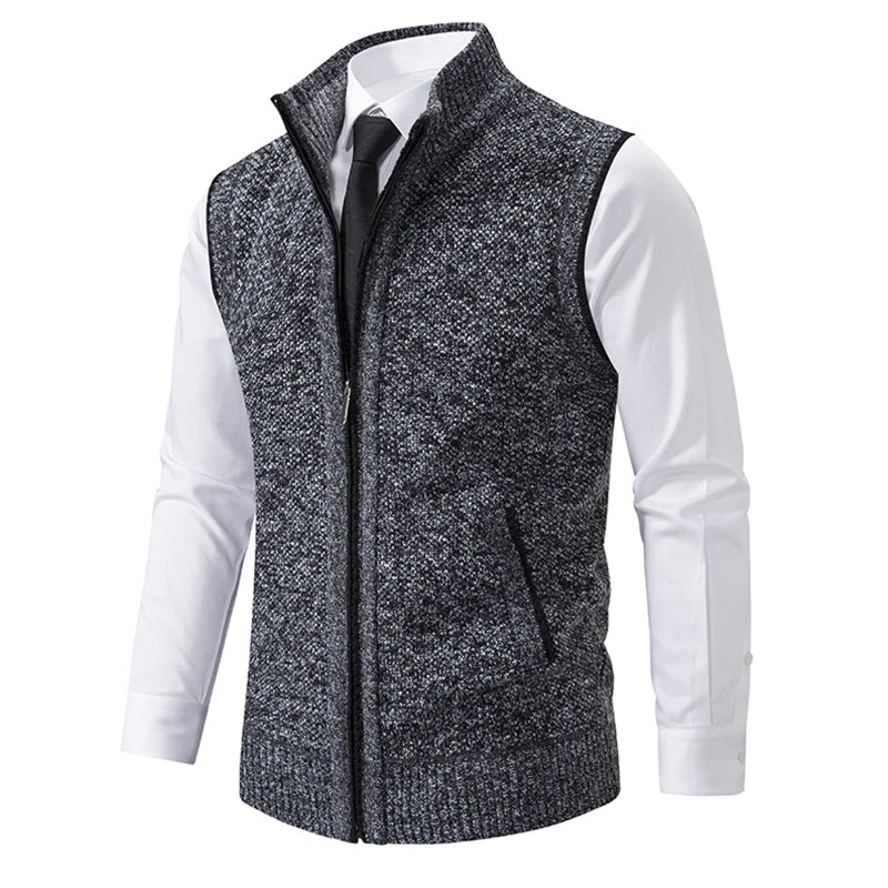 Men's Sleeveless Merino Wool Business Vest - product view