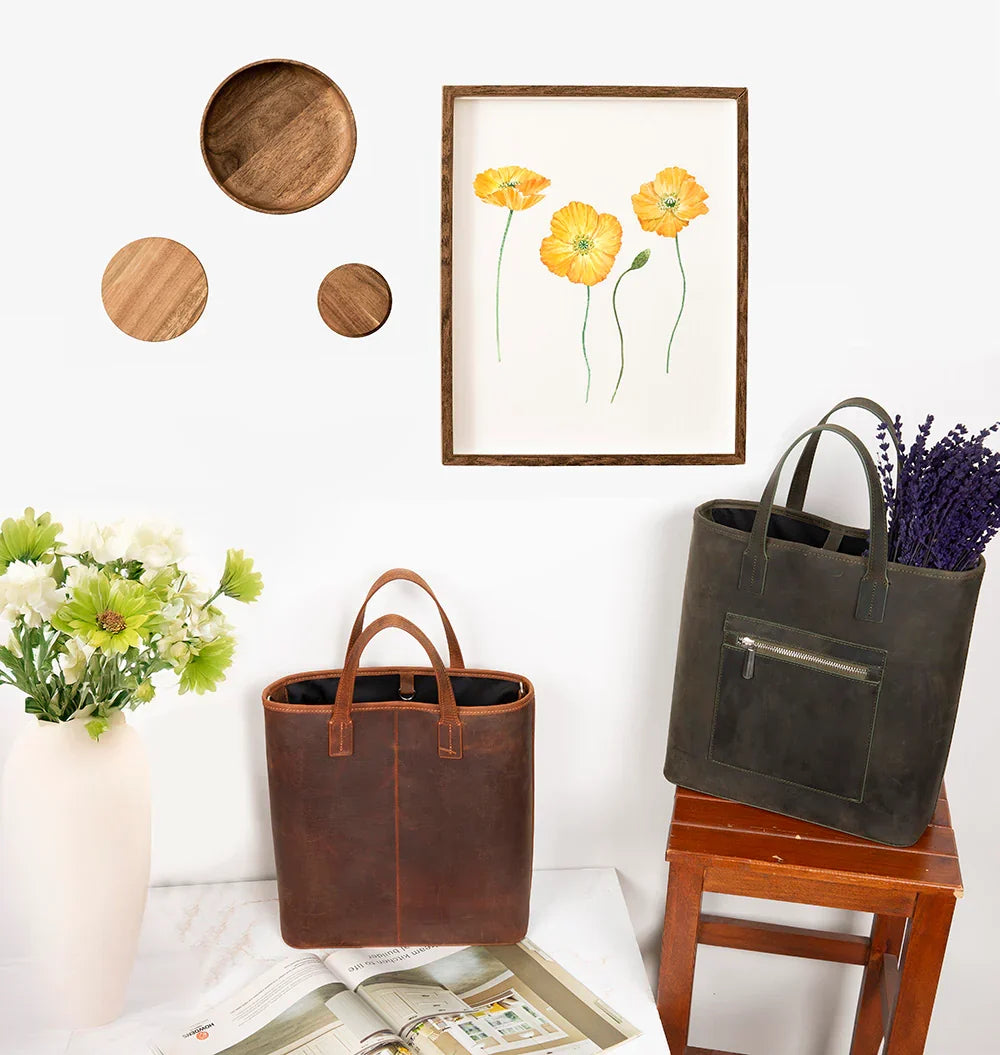 Leather Tote Bag – Full-grain leather – view 20