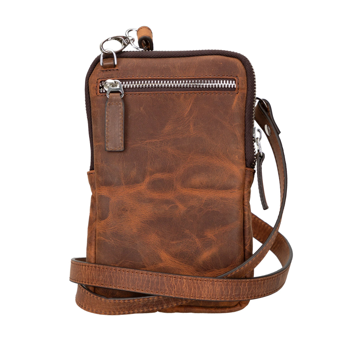 Leather Crossbody Phone Bag – Full-grain leather – view 12