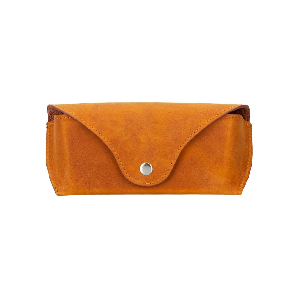 Leather Glasses Case in Moccasin