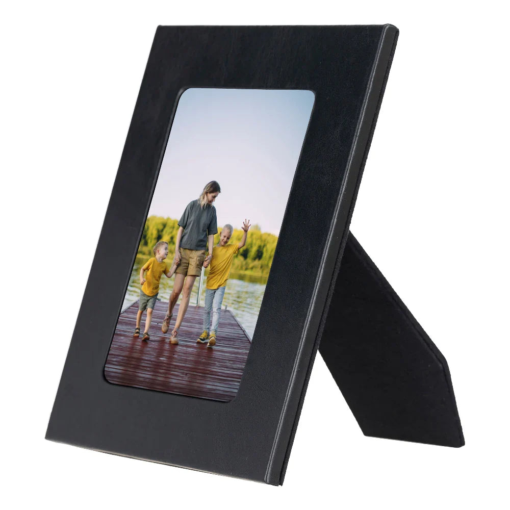 Leather Photo Frame in Black