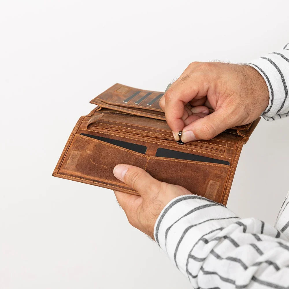 Women's Leather Wallet - Slim Profile