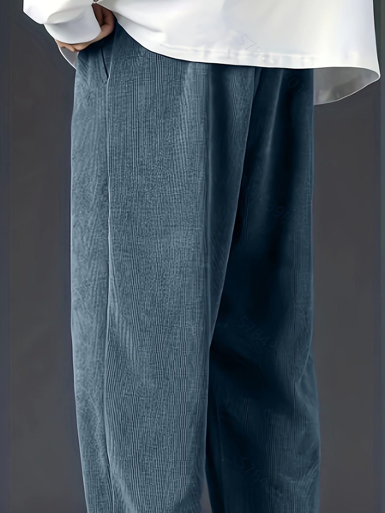 Men's Casual Corduroy Joggers - product view | SAINT DOR