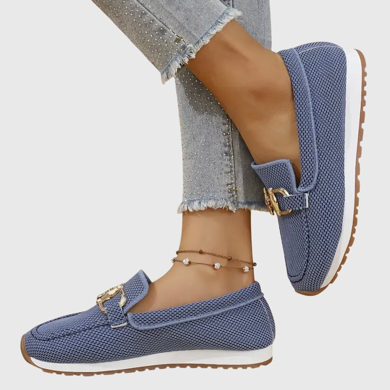 Women's Loafers - Orthopedic Loafers in Blue