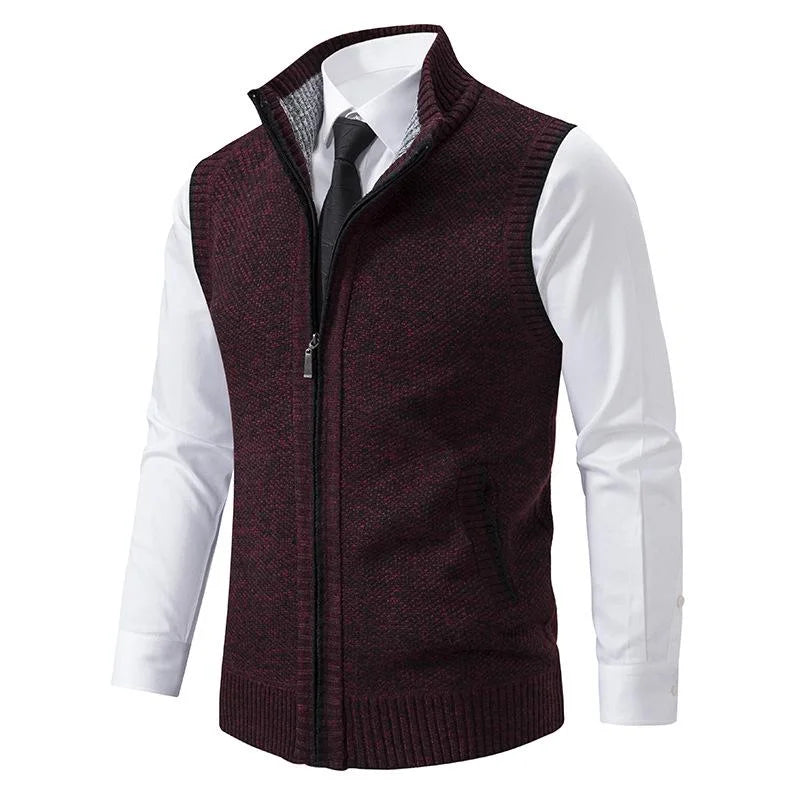 Men's Sleeveless Merino Wool Business Vest - lifestyle view