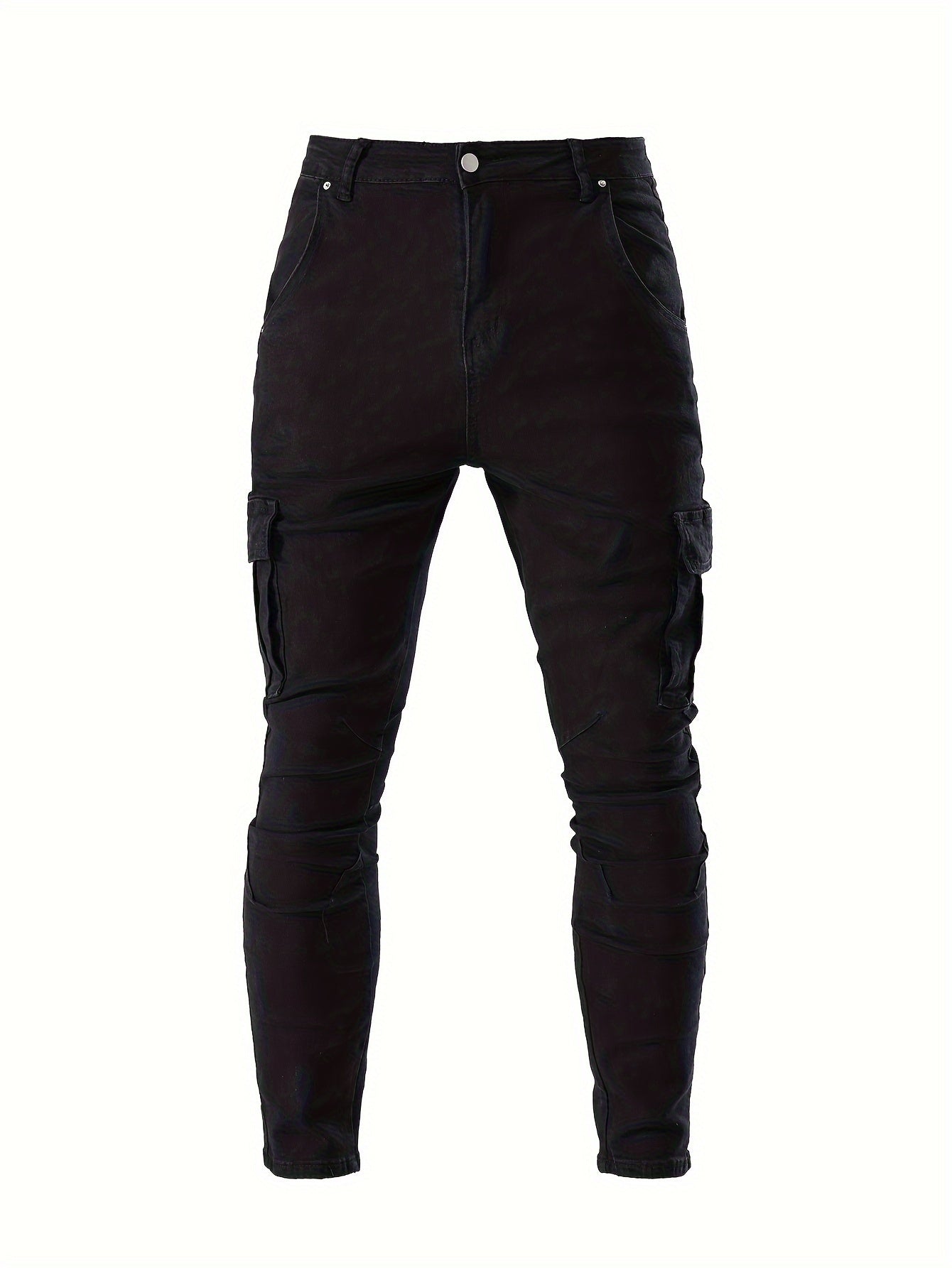 Men's Stretch Cargo Denim Jeans - lifestyle view | SAINT DOR