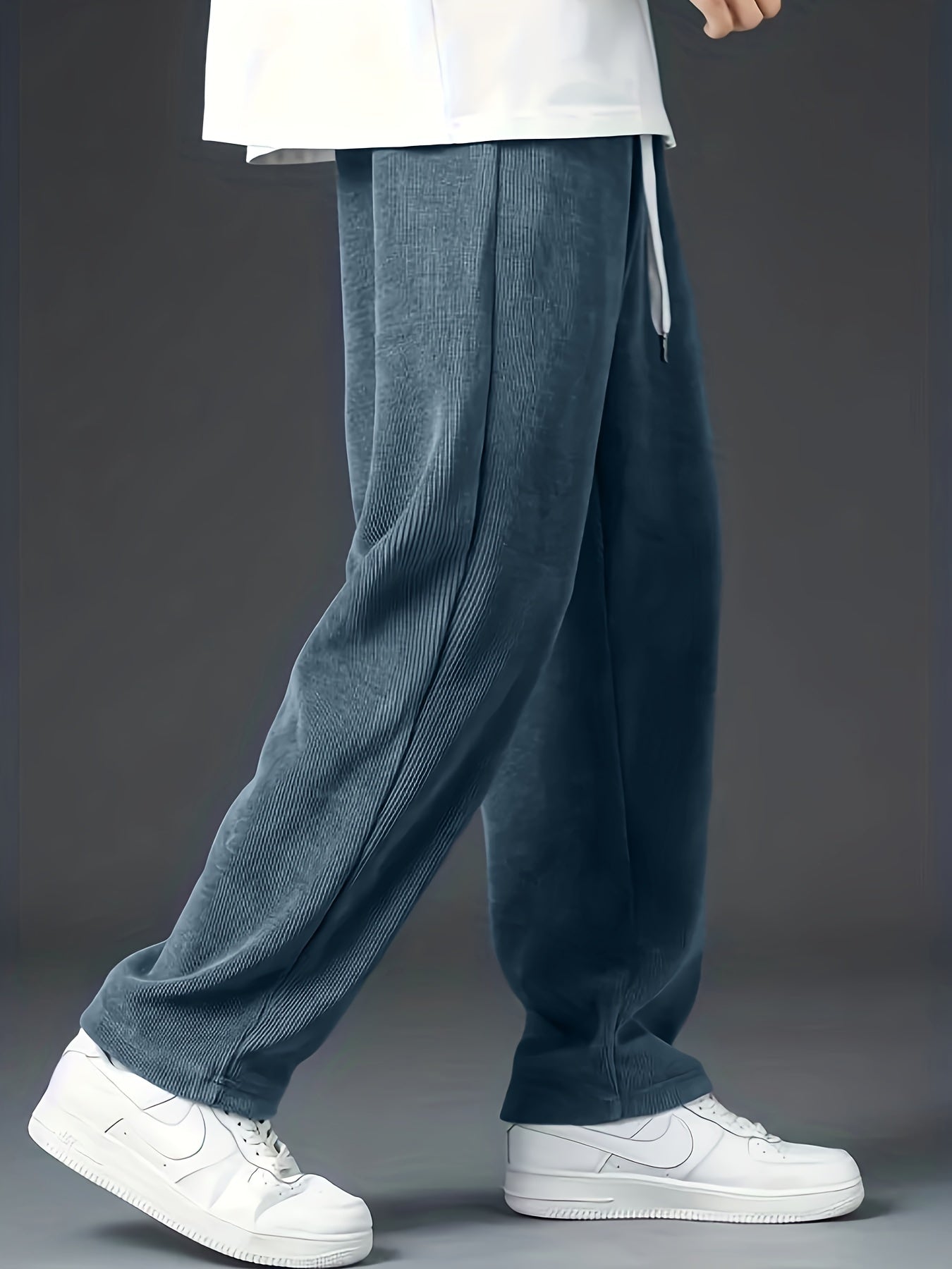 Men's Casual Corduroy Joggers - product view | SAINT DOR